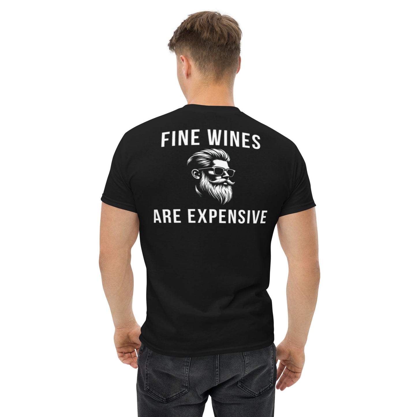 SGE -T-shirt -Fine Wines Are Expensive -Back -Black