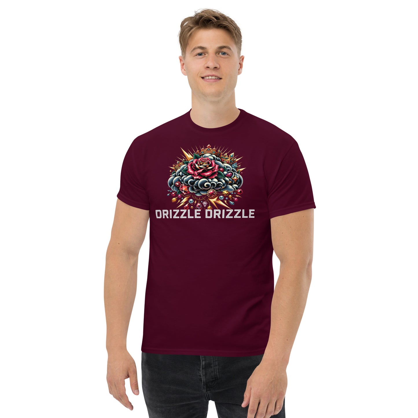 SGE -T-shirt -Coud of Roses Drizzle Drizzle -Front