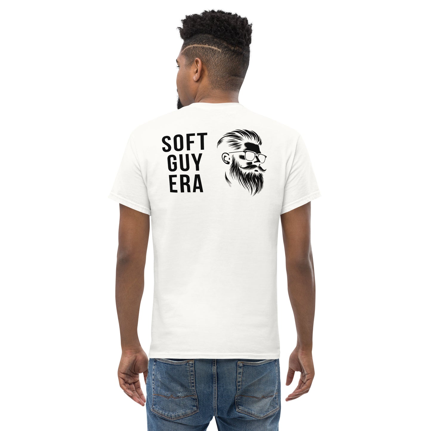 SGE -T-shirt -DRIZZLE DRIZZLE/Soft Guy Era Face -Pocket-Back -White