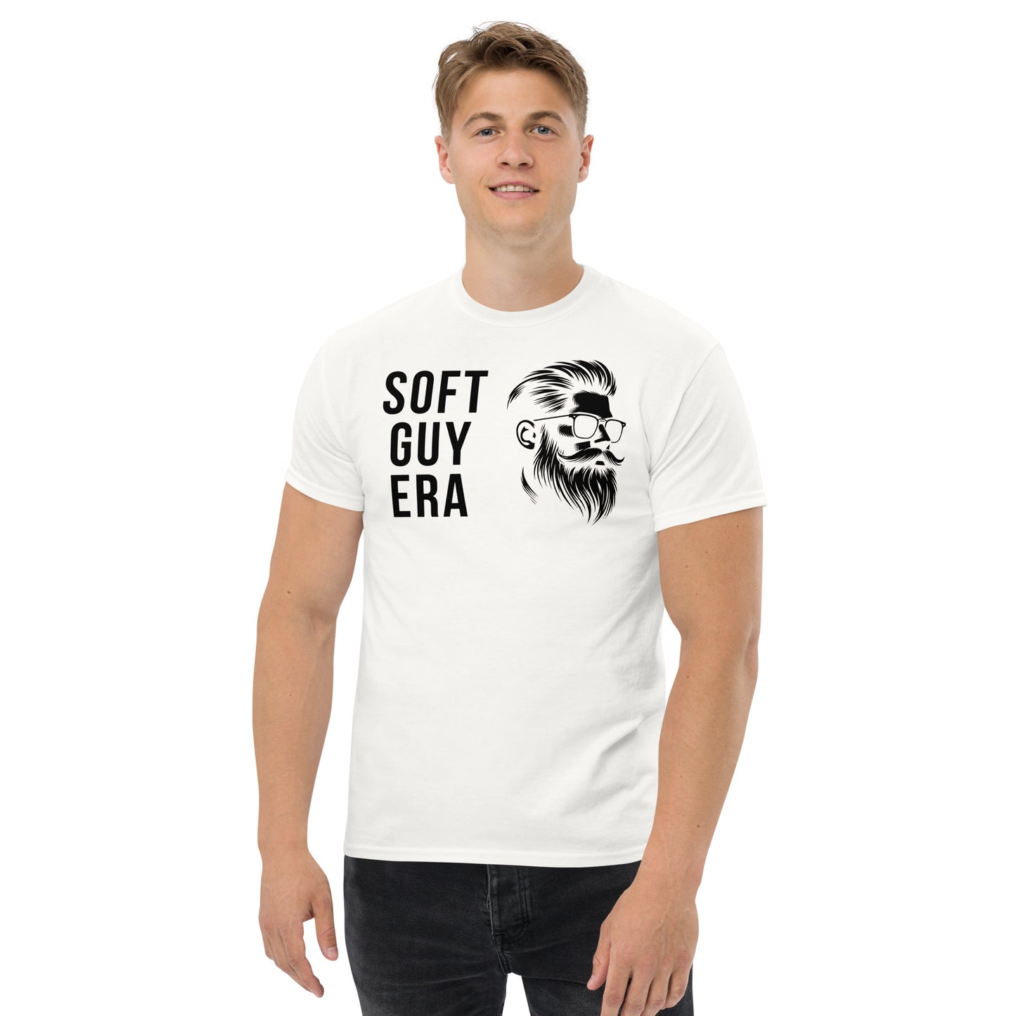 SGE -T-shirt -Soft Guy Era Face -Front -White