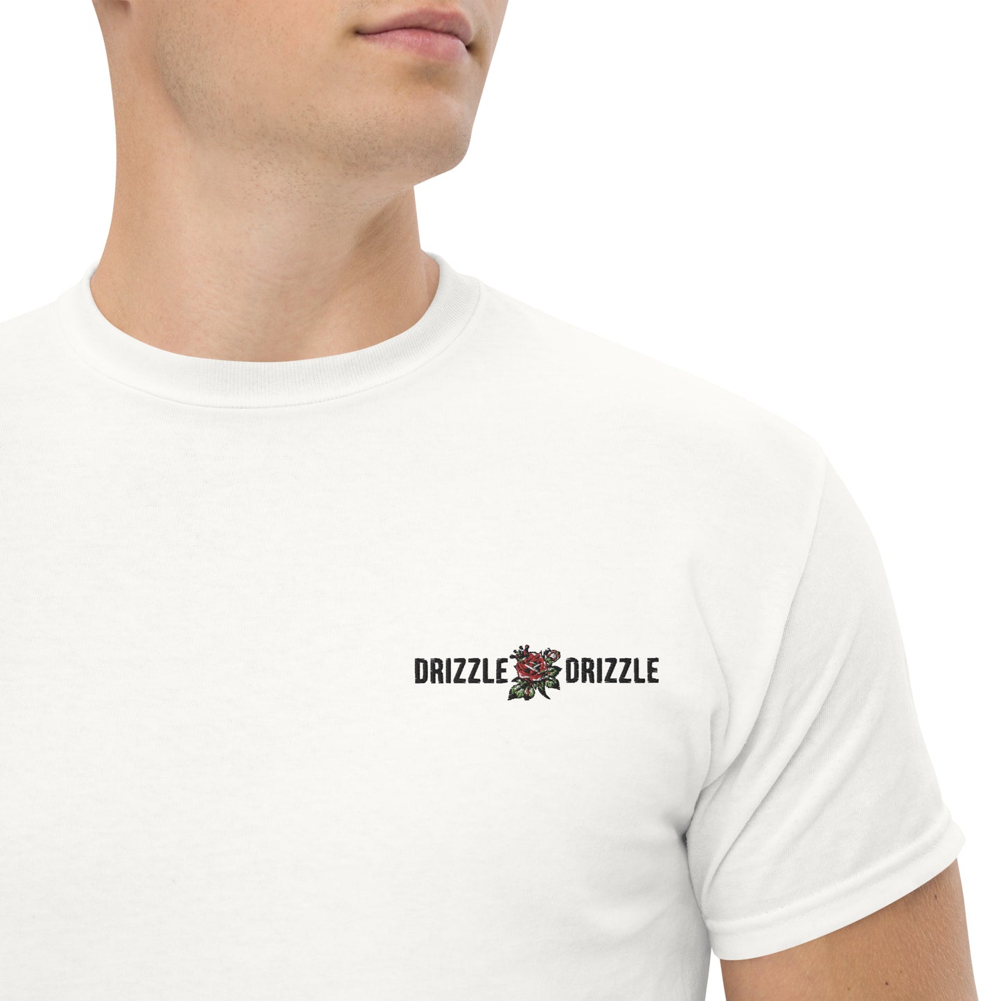 SGE -T-shirt -DRIZZLE DRIZZLE/Peace Love Drizzle -Pocket/Back -White