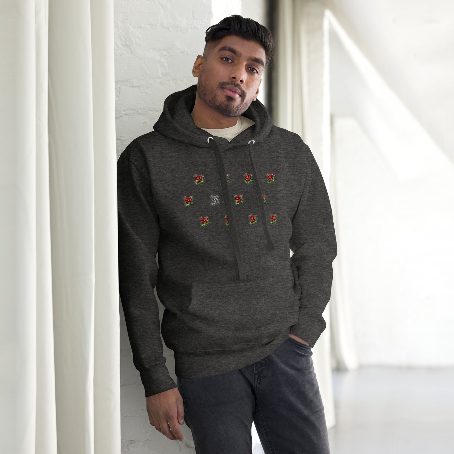 SGE -Hoodie -Dozen King Roses -Front -Black