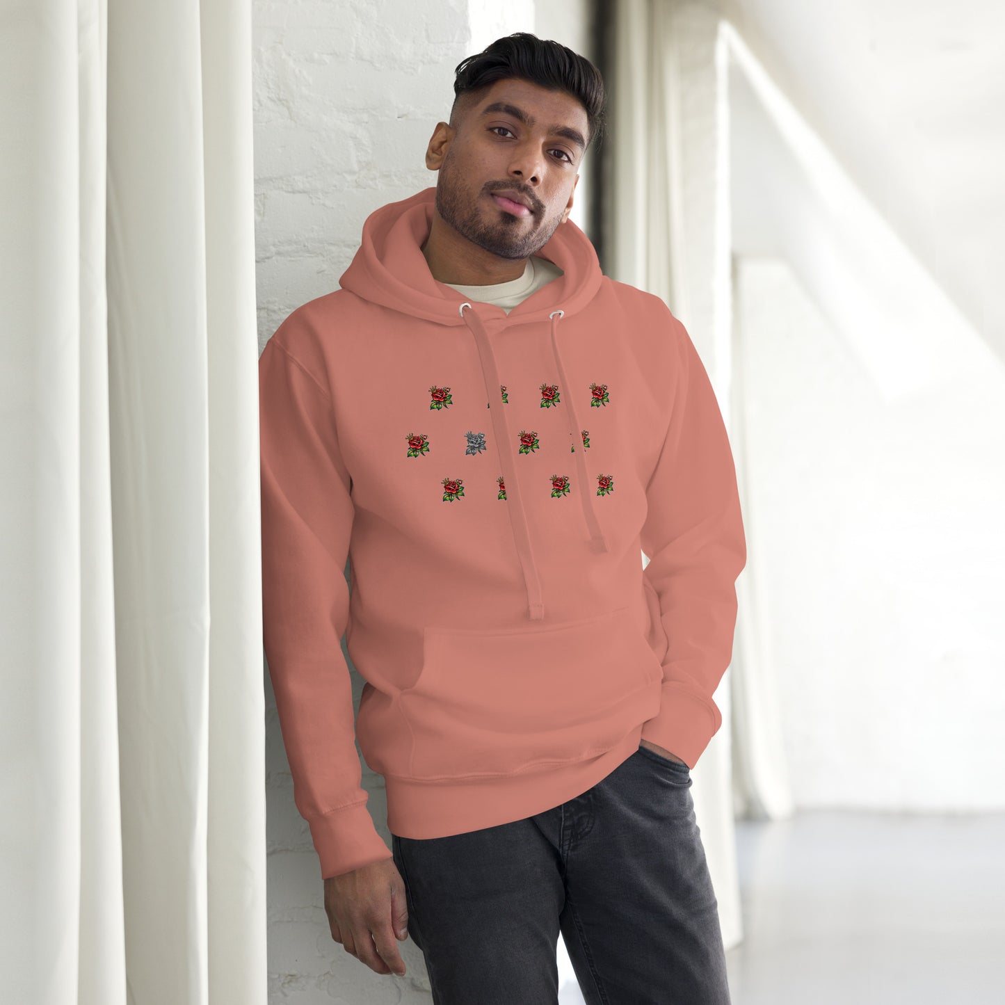 SGE -Hoodie -Dozen King Roses -Front -Black