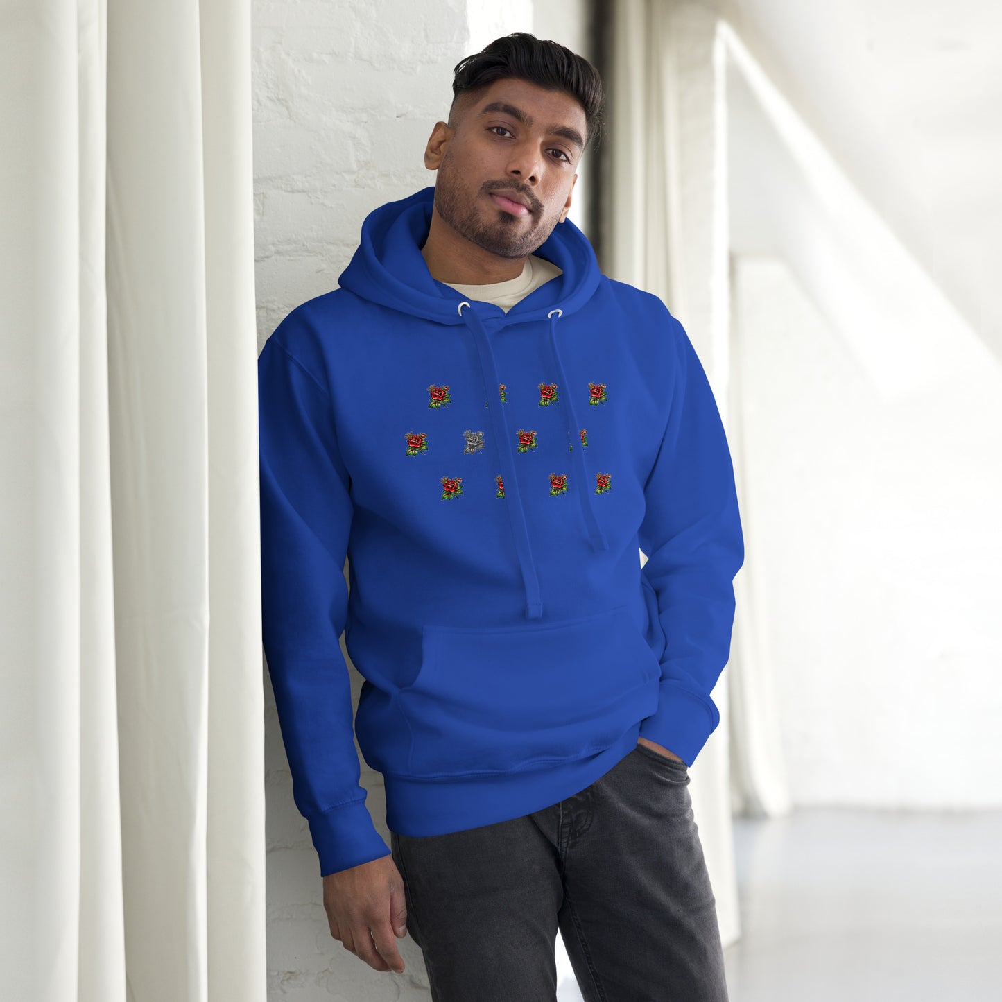 SGE -Hoodie -Dozen King Roses -Front -Black