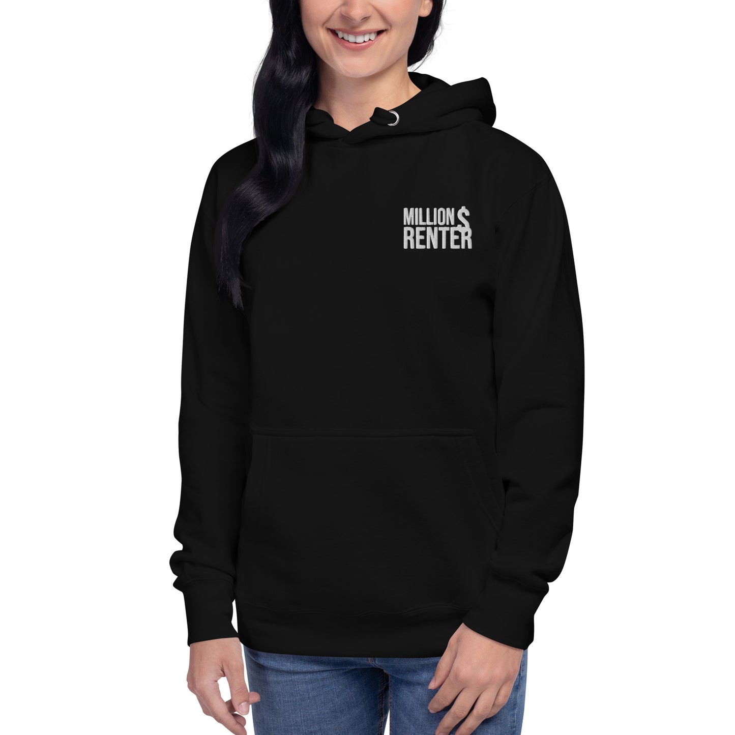 Z-MDR Black Embroidery Unisex Hoodie