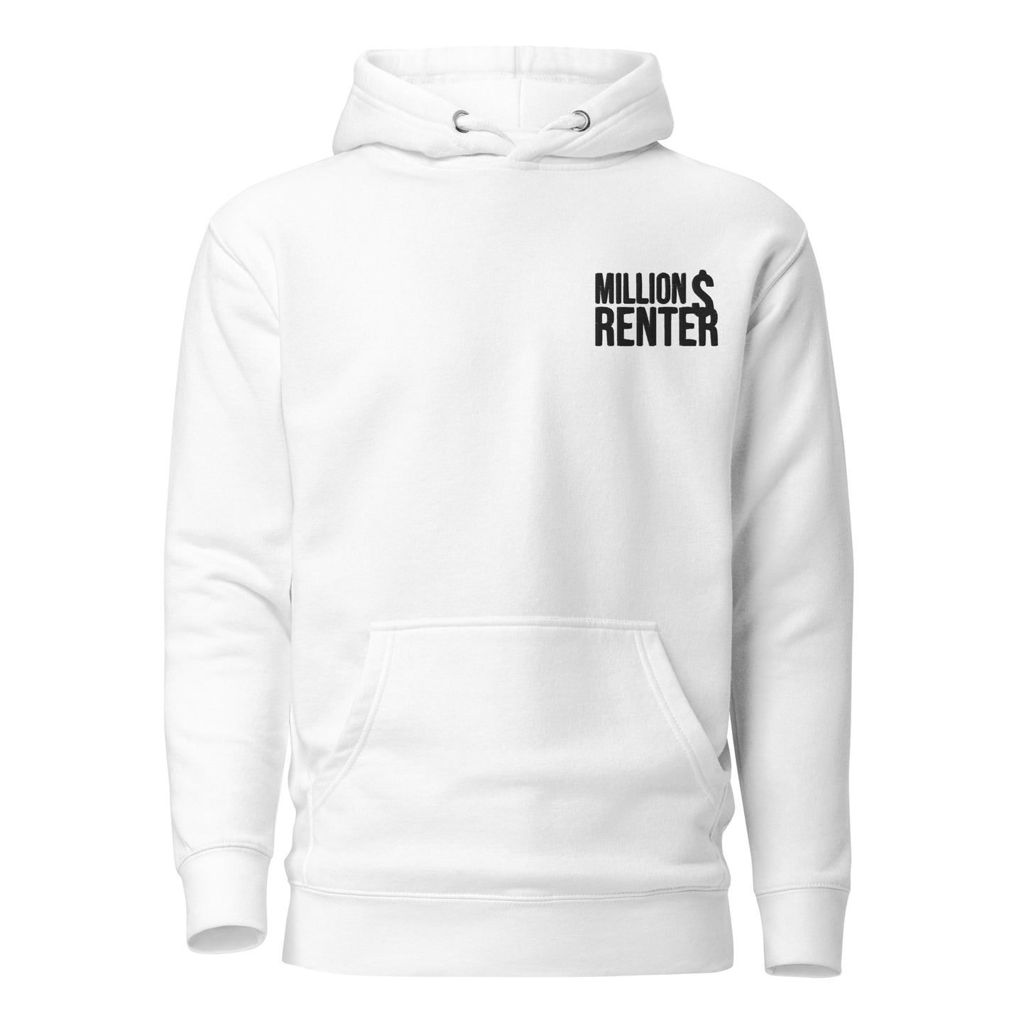 Z-MDR White Embroidery Unisex Hoodie