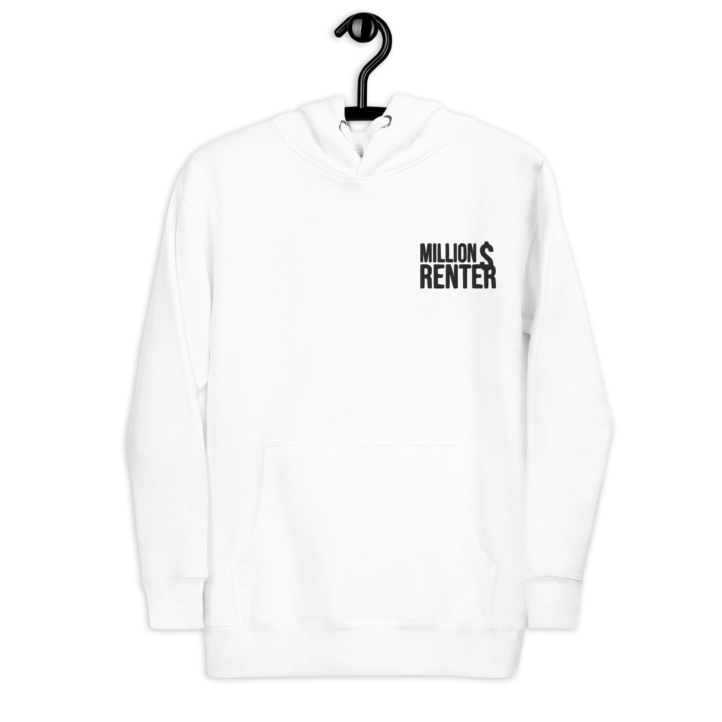 Z-MDR White Embroidery Unisex Hoodie