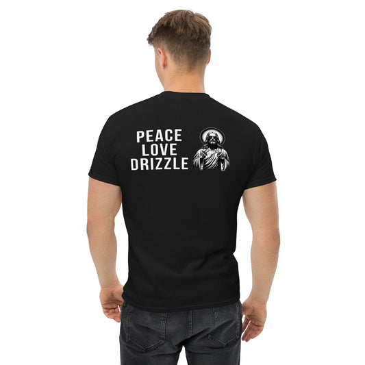 SGE -T-shirt -DRIZZLE DRIZZLE/Peace Love Drizzle - Pocket/Back -Black