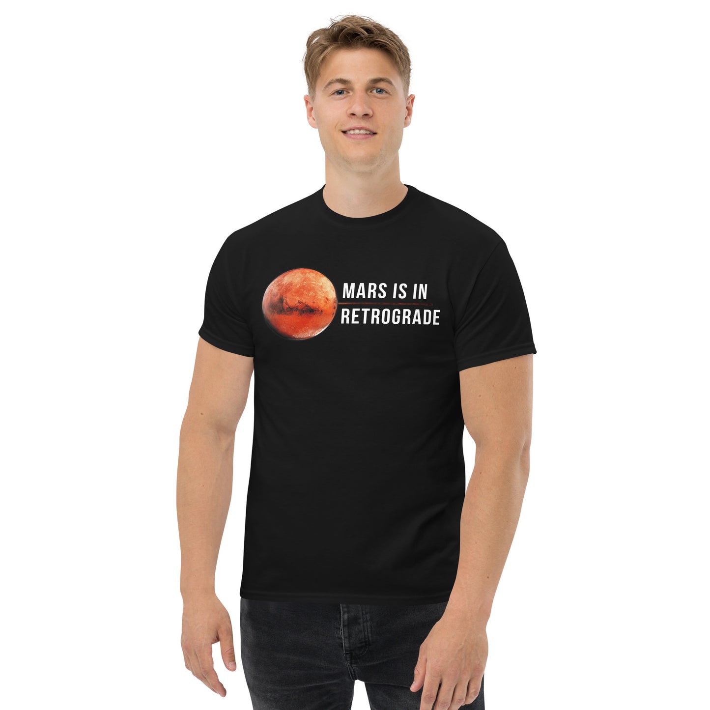 SGE -T-shirt -Mars In Retrograde -Black -Front