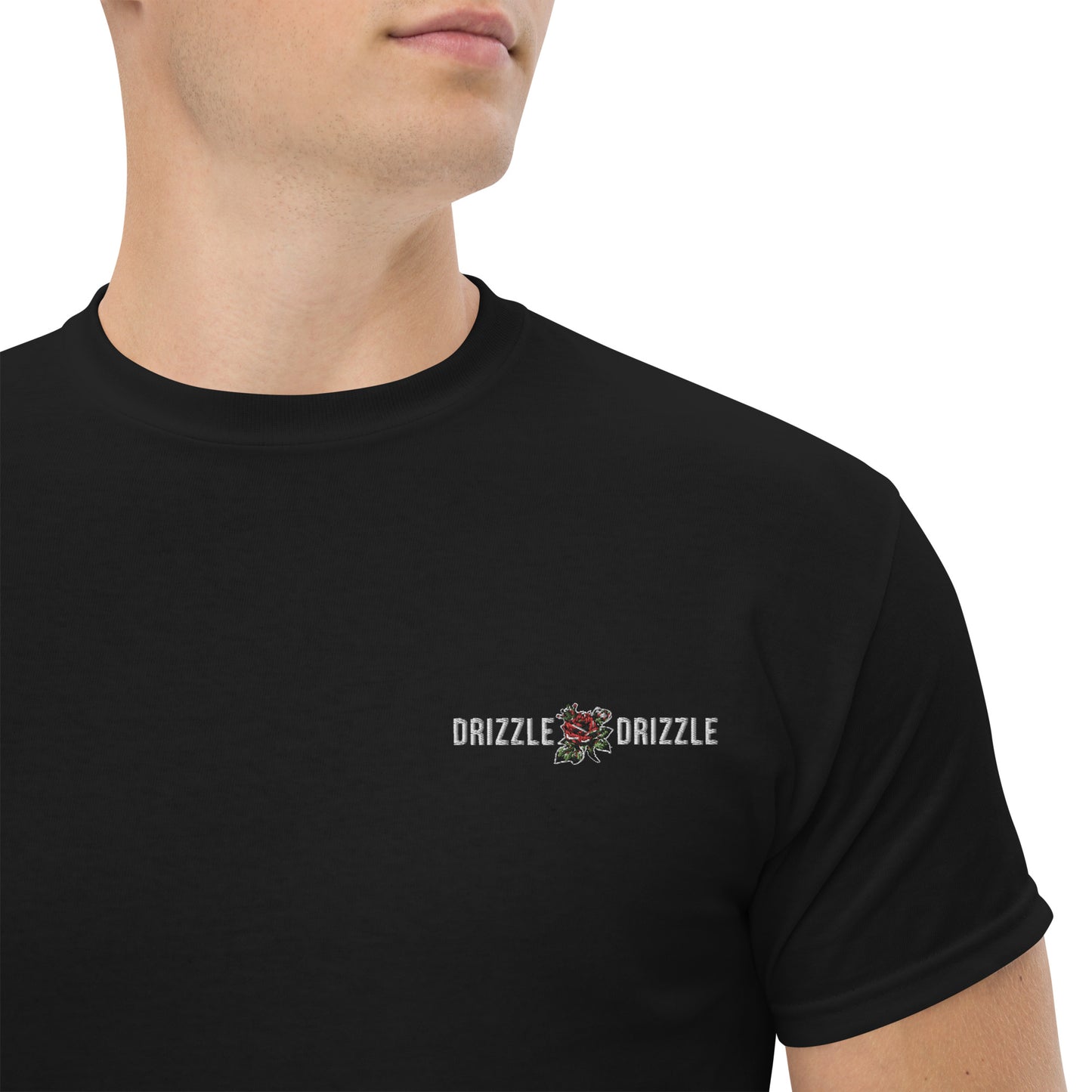 SGE -T-shirt -DRIZZLE DRIZZLE/ Fine Wines Are Expensive -Pocket/Back - Black