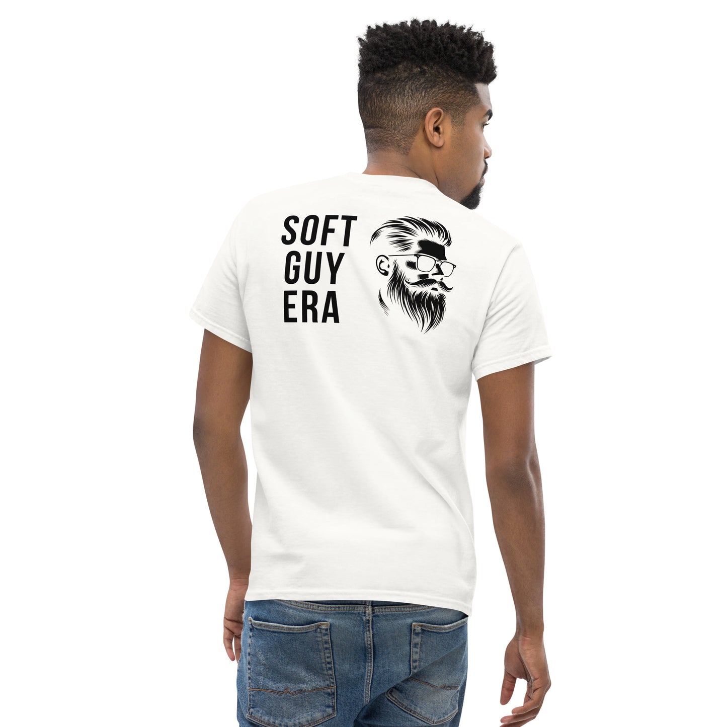 SGE -T-shirt -Soft Guy Era Face -Back -White