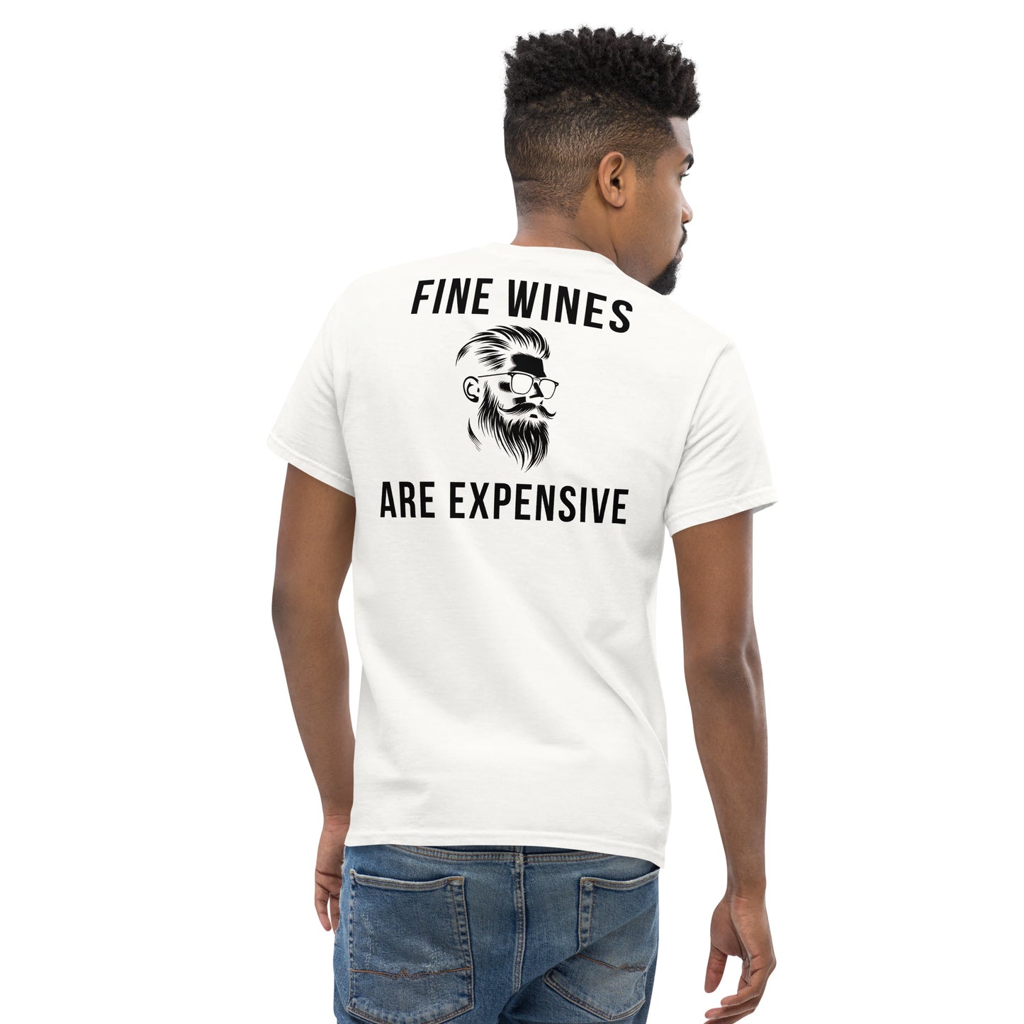 SGE -T-shirt -Fine Wines Are Expensive -White -Back