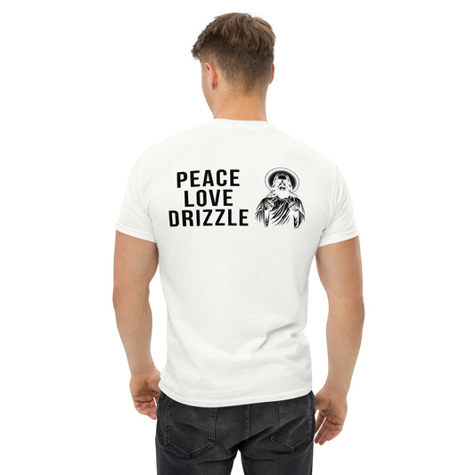 SGE -T-shirt -DRIZZLE DRIZZLE/Peace Love Drizzle -Pocket/Back -White