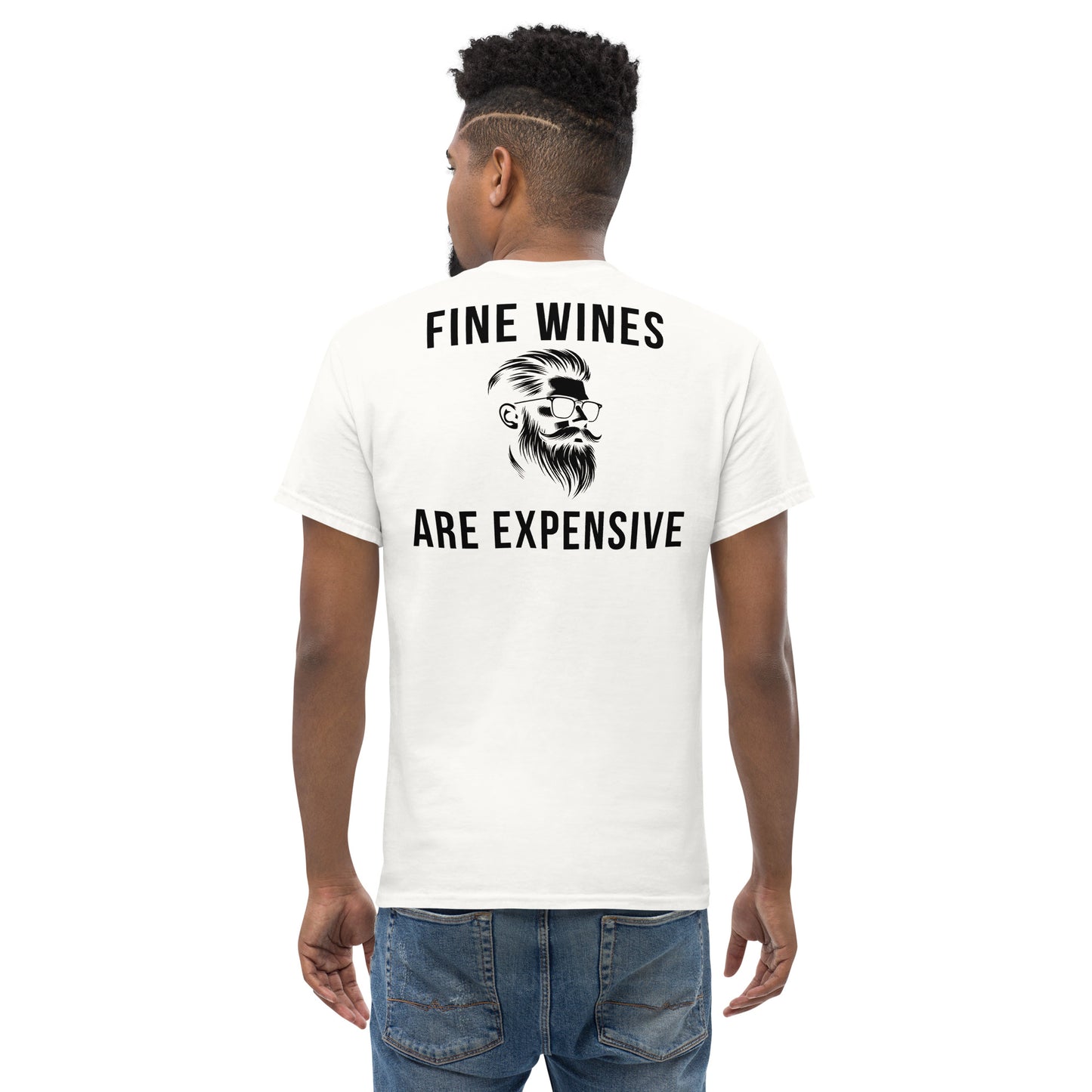 SGE -T-shirt -Fine Wines Are Expensive -White -Back